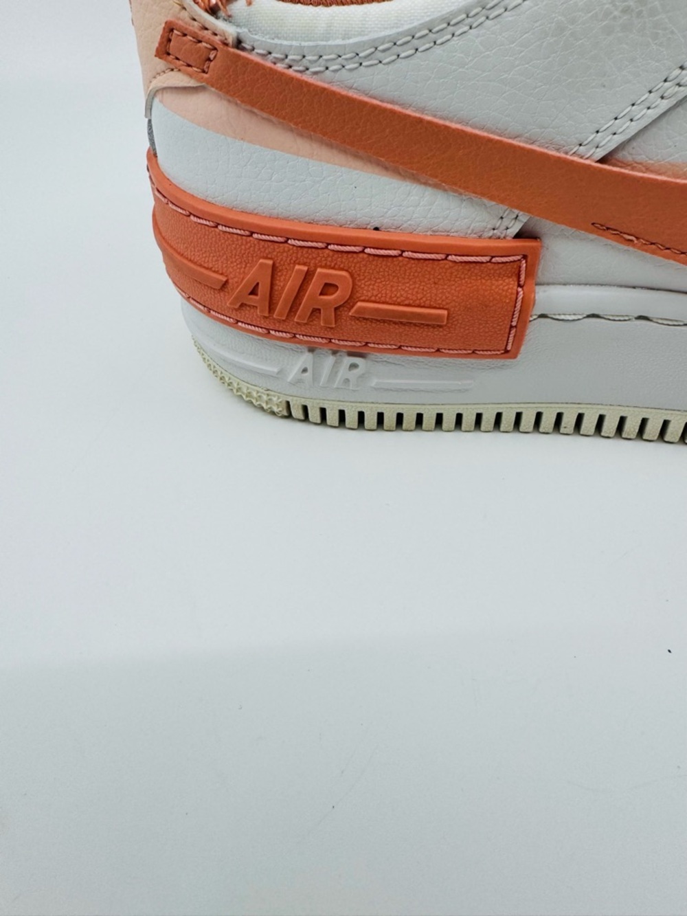Nike Air Force 1 Shadow ‘Color White Coral Pink’ CJ1641-101 SZ 7.5 - Picture 8 of 10